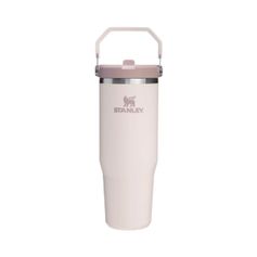 Garrafa Térmica Stanley Tumbler Flip Straw Rose Quartz 887ml
