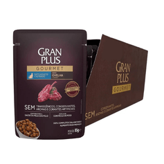Combo Ração Úmida GranPlus Gourmet para Gatos Adultos Castrados Ovelha 85g - Contém 18 unidades