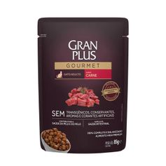 Ração Úmida GranPlus Gourmet para Gatos Adultos Carne 85g