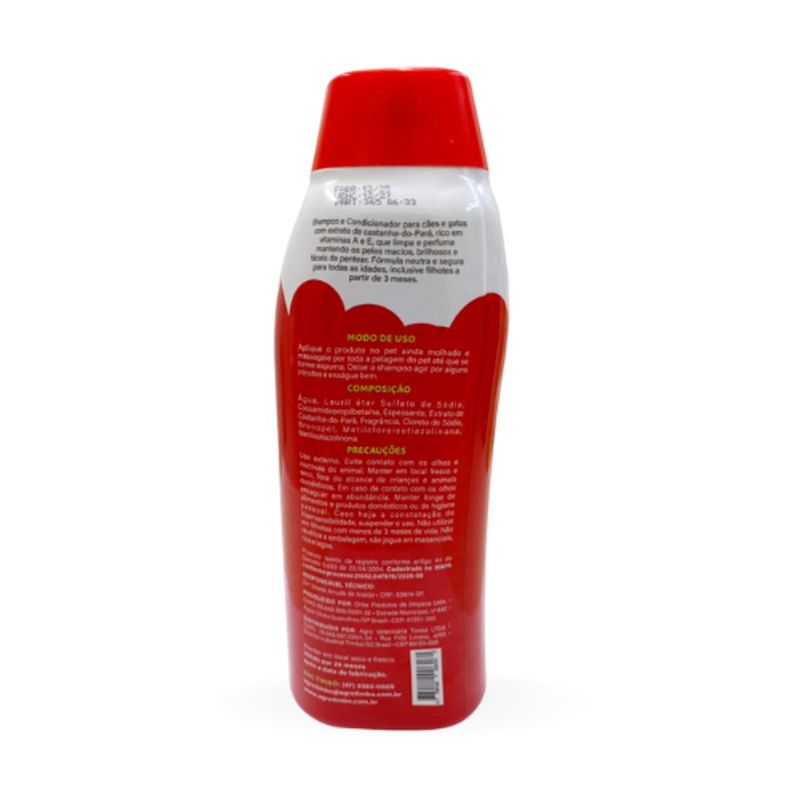 Shampoo e Condicionador Timb Pet Bomba de Vitaminas para C es e Gatos 700ml 1