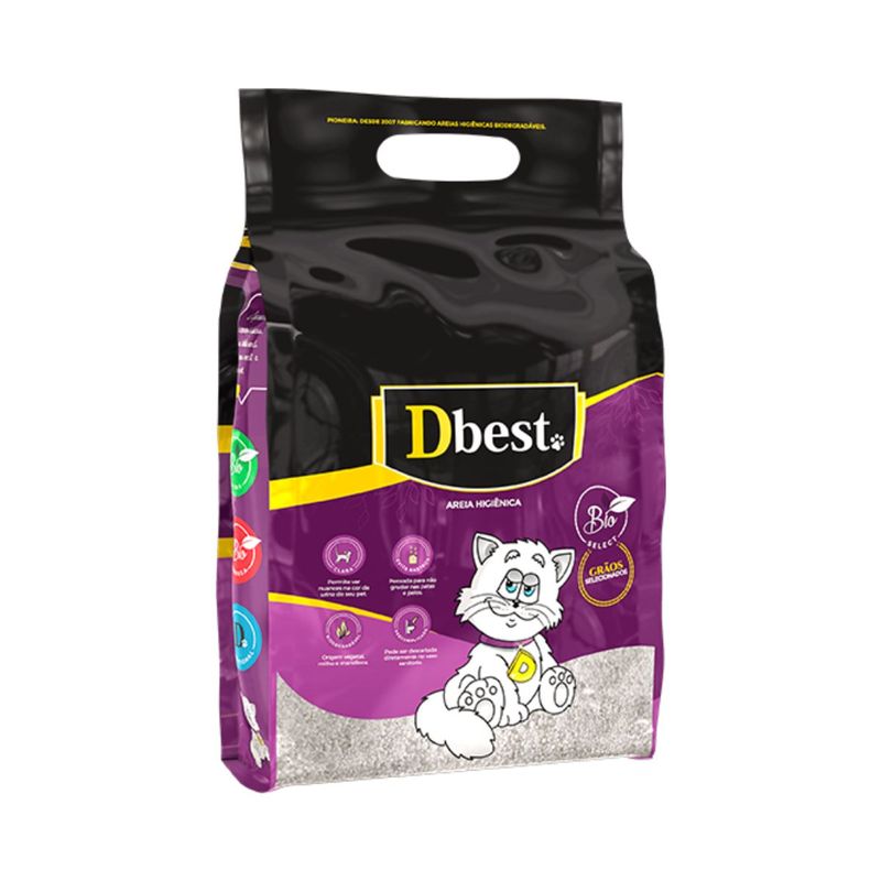 Areia Higi nica Dbest Bio Select para Gatos 4kg 0