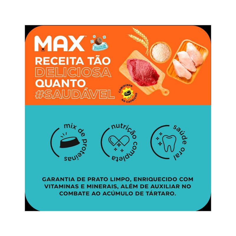 Ra  o Seca Max para C es Adultos Porte M dio e Grande Carne  Frango e Arroz 15kg 1