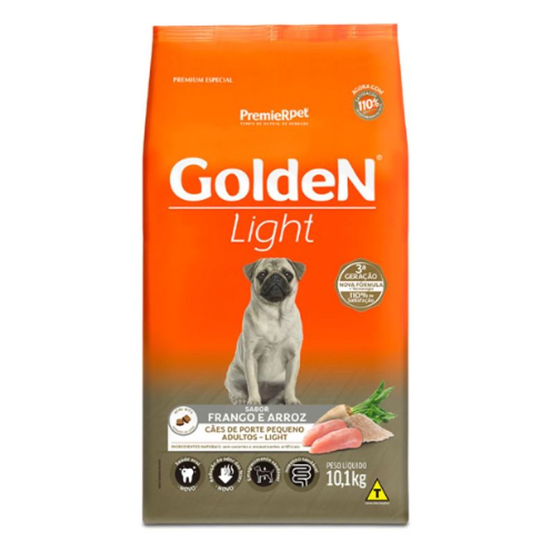 Ra  o Seca Golden Light para C es Adultos Porte Pequeno Mini Bits Frango 10 1kg 0