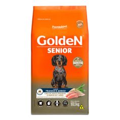 Ração Seca Golden Sênior para Cães Idosos Porte Pequeno Mini Bits Frango 10,1kg