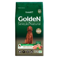 Ração Seca Golden Seleção Natural para Cães Adultos Frango 12kg
