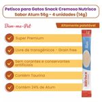 Petisco Nutrisco para Gatos Adultos Atum - Pacote com 04 unidades de 14g cada 2