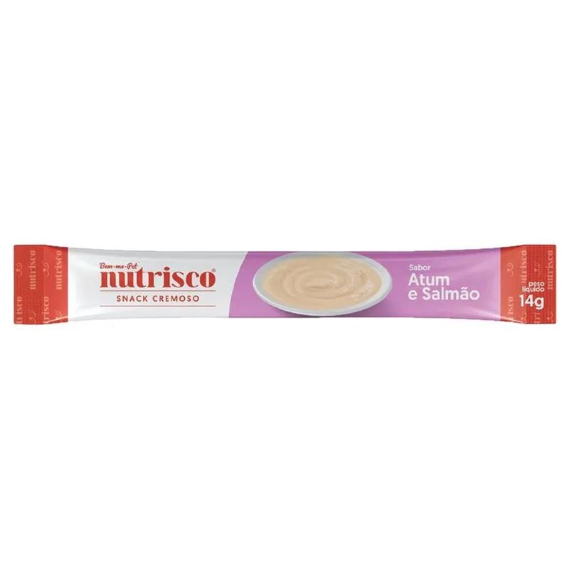 Petisco Nutrisco para Gatos Adultos Atum e Salm o - Pacote com 04 unidades de 14g cada 1