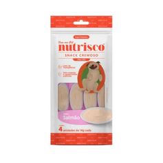 Petisco Nutrisco para Cães Salmão - Pacote com 04 unidades de 14g cada