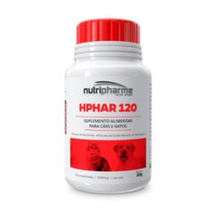 Suplemento Nutripharme HPHAR 120 para Cães e Gatos - Contém 30 comprimidos