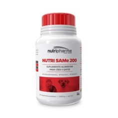 Suplemento Nutripharme Nutri Same 200 para Cães e Gatos - Contém 30 comprimidos