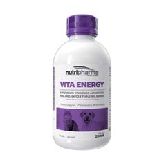 Suplemento Nutripharme Vita Energy para Cães e Gatos 250ml