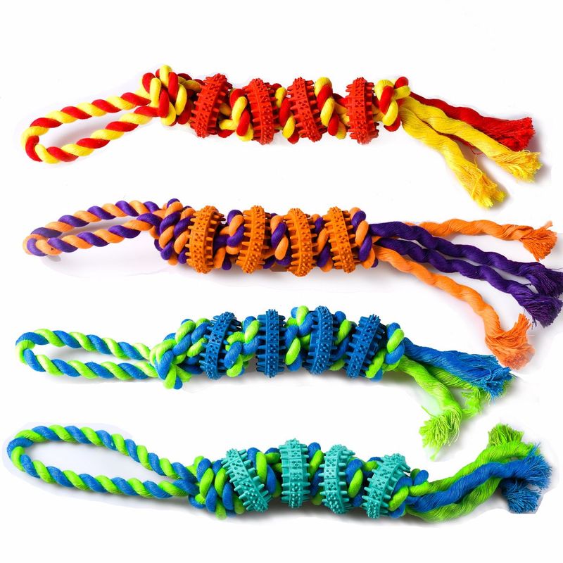 Brinquedo Meu Pet Plates Dental Play com Corda para C es 5x38cm - Cores Sortidas 1