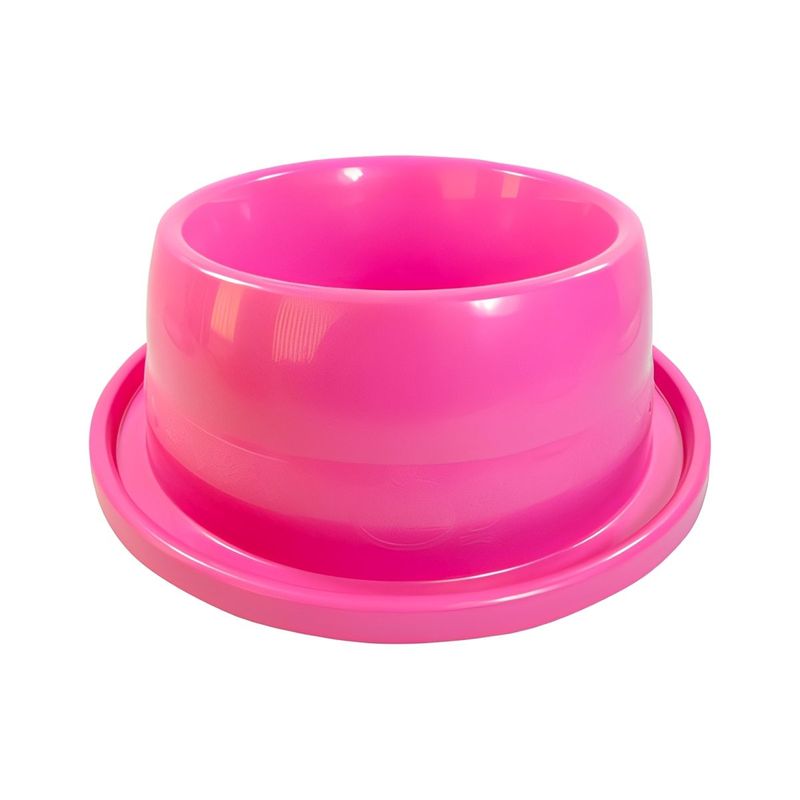 Comedouro de Pl stico Furac o Pet Antiformiga N 03 para C es e Gatos 1000ml - Cores Sortidas 0
