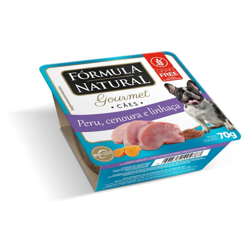racao-umida-formula-natural-gourmet-para-caes-adultos-peru-cenoura-e-linhaca-70g-1 jpg