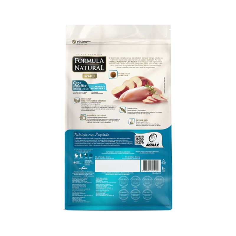 Ra  o Seca F rmula Natural Pr  para C es Adultos Porte M dio e Grande Frango e Batata-Doce 20kg 3