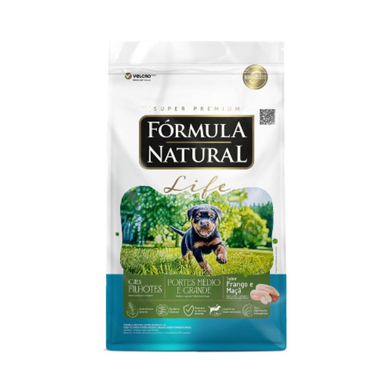 racao-seca-formula-natural-life-para-caes-filhotes-para-porte-medio-e-grande-frango-e-maca-2-5kg-0 jpg
