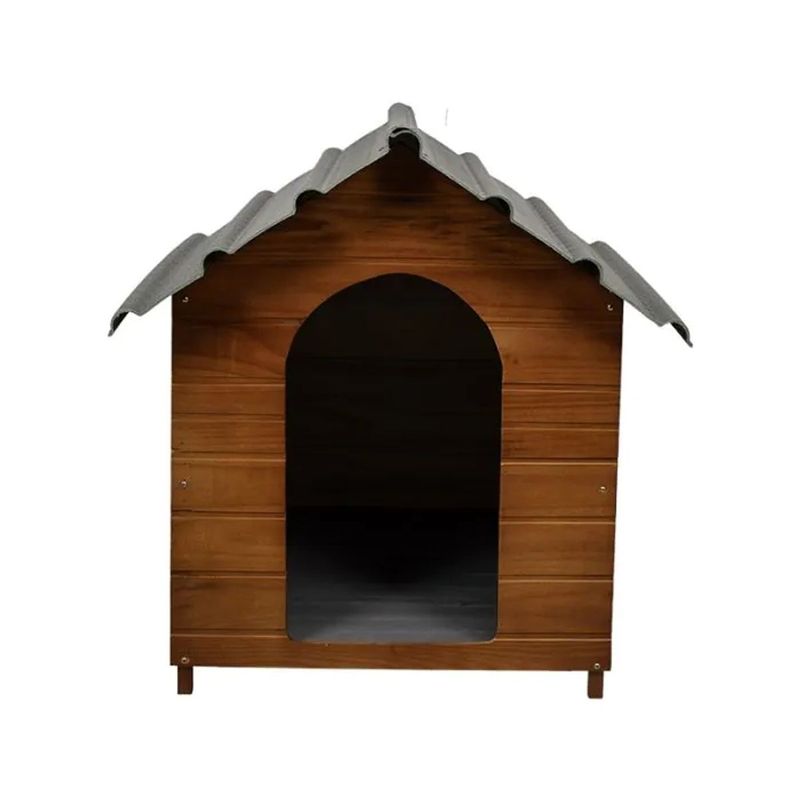 Casinha Beethoven de Madeira Extra Gigante N 8 Telhado Ecol gico para C es Verniz 1