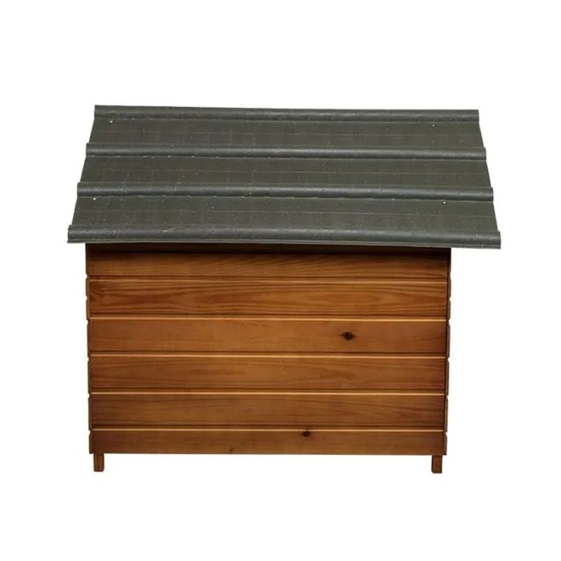 Casinha Beethoven de Madeira Extra Gigante N 8 Telhado Ecol gico para C es Verniz 2