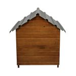 Casinha Beethoven de Madeira Extra Gigante N 8 Telhado Ecol gico para C es Verniz 3