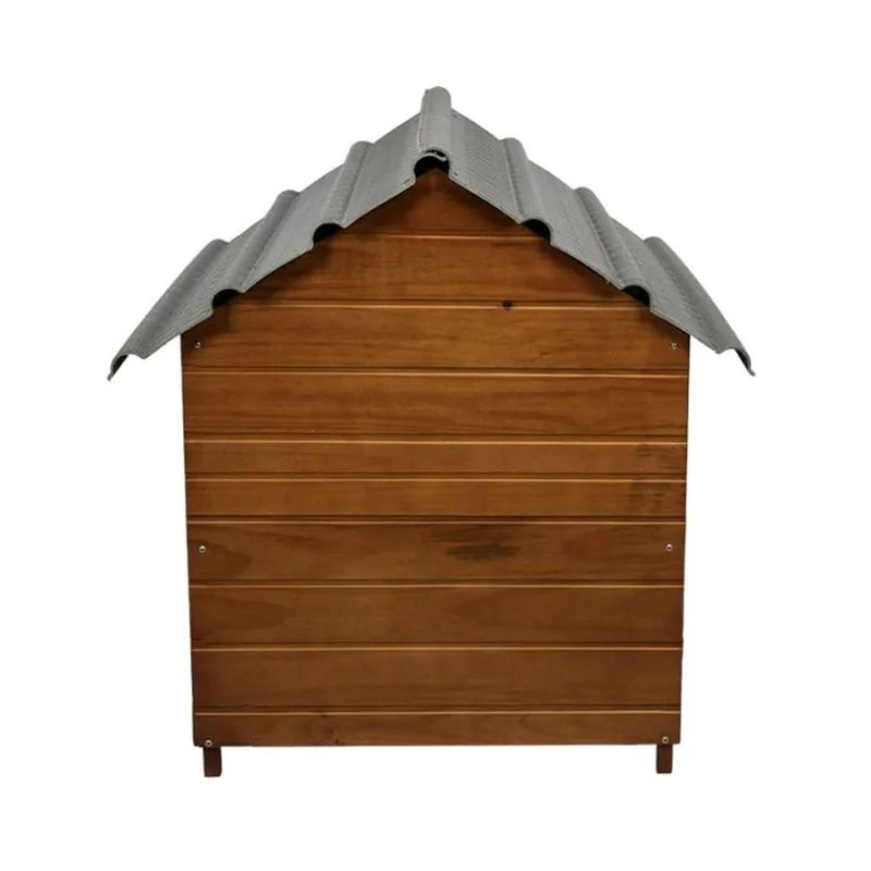 Casinha Beethoven de Madeira Extra Gigante N 8 Telhado Ecol gico para C es Verniz 3