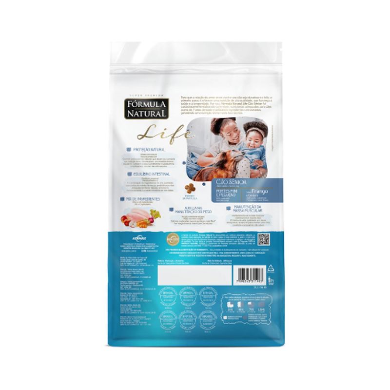 Ra  o Seca F rmula Natural Life S nior 7  para C es Idosos Porte Mini e Pequeno Frango e Cenoura 15kg 3