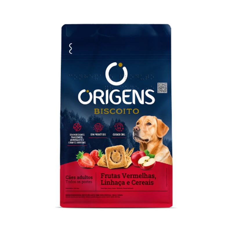biscoito-origens-para-caes-adultos-frutas-vermelhas-linhaca-e-cereais-400g-0 jpg