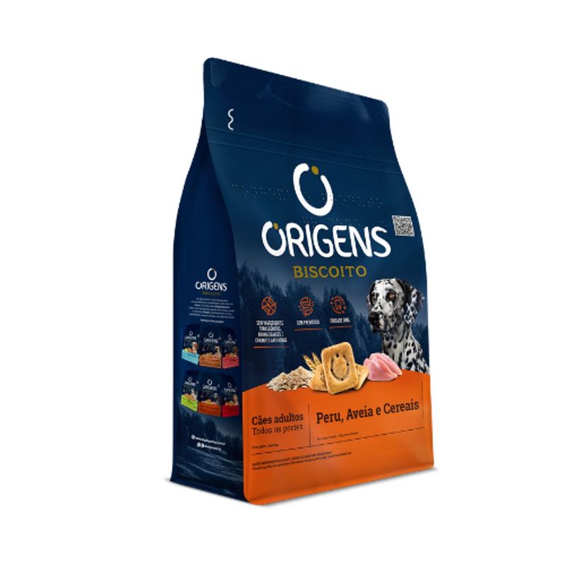 Biscoito Origens para C es Adultos Peru  Aveia e Cereais 400g 2