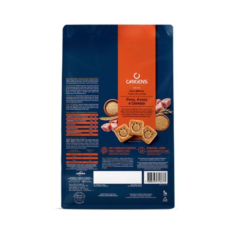 Biscoito Origens para C es Adultos Peru  Aveia e Cereais 400g 3