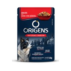 Ração Úmida Origens para Cães Adultos Carne com Abóbora 85g