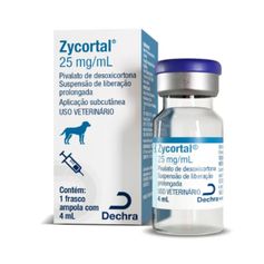 Suspensão Injetável Dechra Zycortal 25mg/ml para Cães