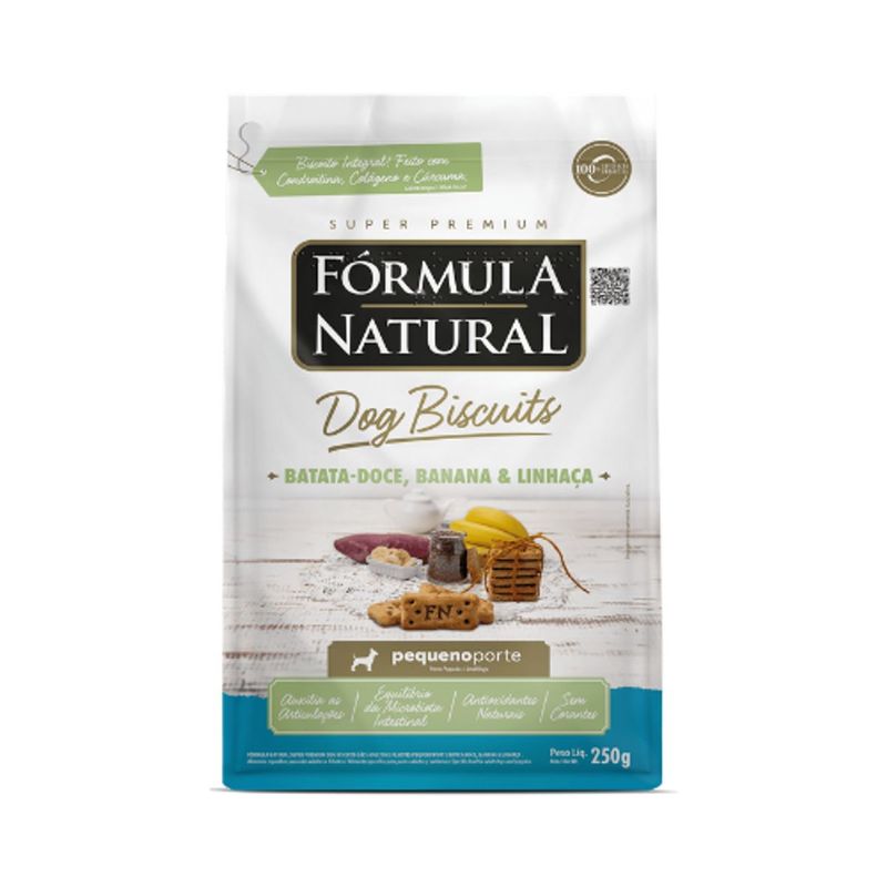 biscoitos-formula-natural-dog-biscuits-para-caes-adultos-porte-pequeno-batata-doce-banana-e-linhaca-250g-0 jpg