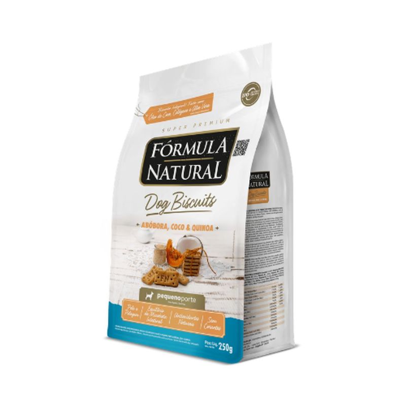 Biscoitos F rmula Natural Dog Biscuits para C es Adultos Porte Pequeno Ab bora  Coco e Quinoa 250g 1