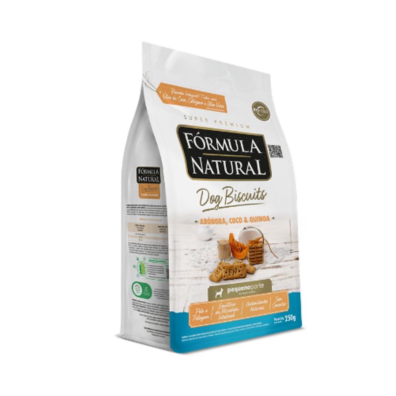 Biscoitos F rmula Natural Dog Biscuits para C es Adultos Porte Pequeno Ab bora  Coco e Quinoa 250g 2