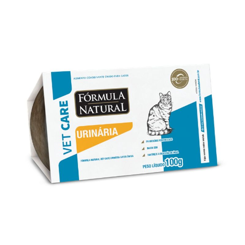 Ra  o  mida F rmula Natural Vet Care Urin ria para Gatos 100g 0