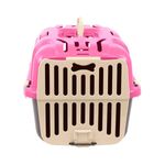 Caixa de Transporte Furac o Pet Joy N2 para C es e Gatos Rosa 1
