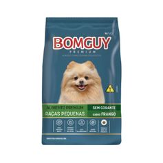 Ração Seca Bomguy Sem Corante para Cães Adultos Porte Pequeno Frango 15kg