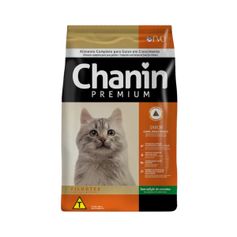 Ração Seca Chanin para Gatos Filhotes Carne, Peixe e Frango 10,1kg