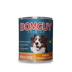 Ração Úmida Bomguy para Cães Adultos Frango e Carne Lata 280g