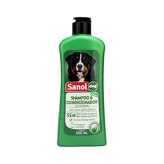 Shampoo e Condicionador Sanol Dog 2 em 1 para Cães 500ml