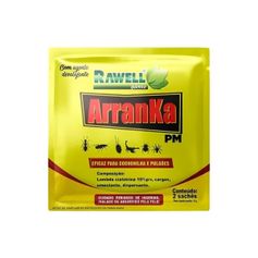 Inseticida Rawell Arranka PM para Formigas Lava-Pés, Cochonilhas, Pulgões e Escorpiões 20g