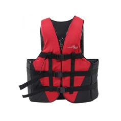 Colete Salva-Vidas Náutika Coast Vermelho e Preto até 30kg