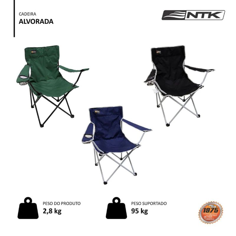 Cadeira Dobr vel N utika Alvorada Verde 3