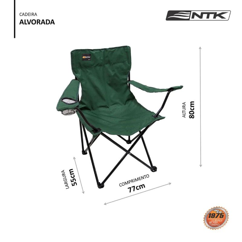 Cadeira Dobr vel N utika Alvorada Verde 4