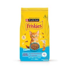 Ração Seca Friskies para Gatos Filhotes Frango, Leite e Cenoura 850g