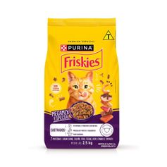 Ração Seca Friskies para Gatos Adultos Castrados Megamix 2,5kg