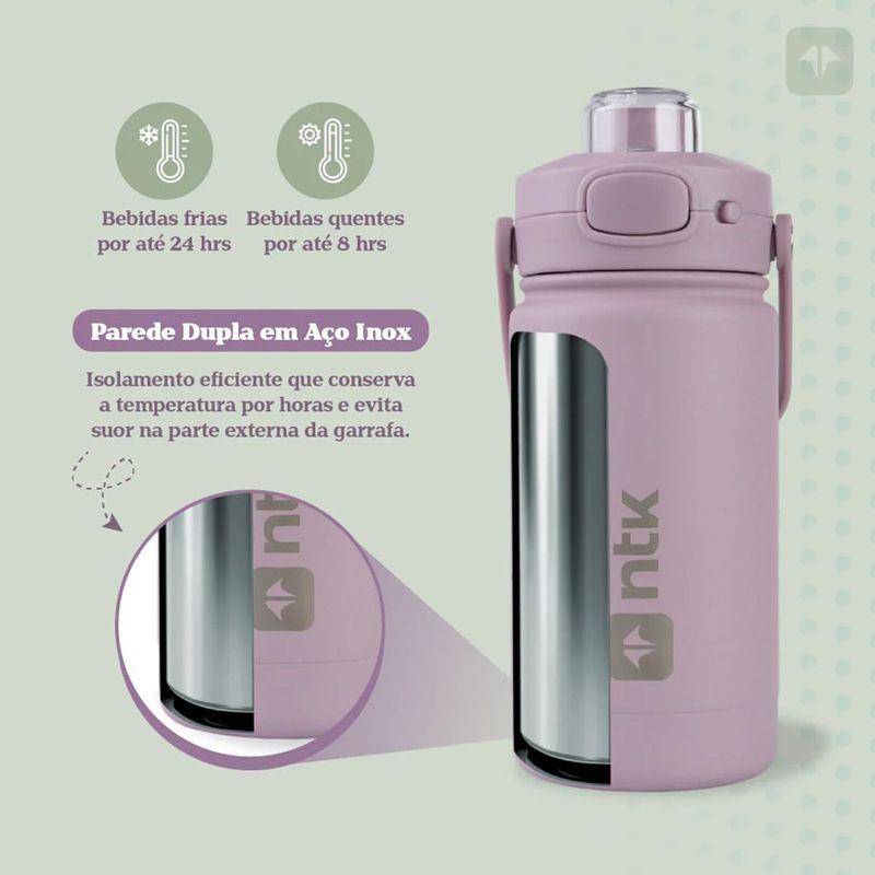 Garrafa T rmica N utika Isomax Teen Roxo 350ml 3