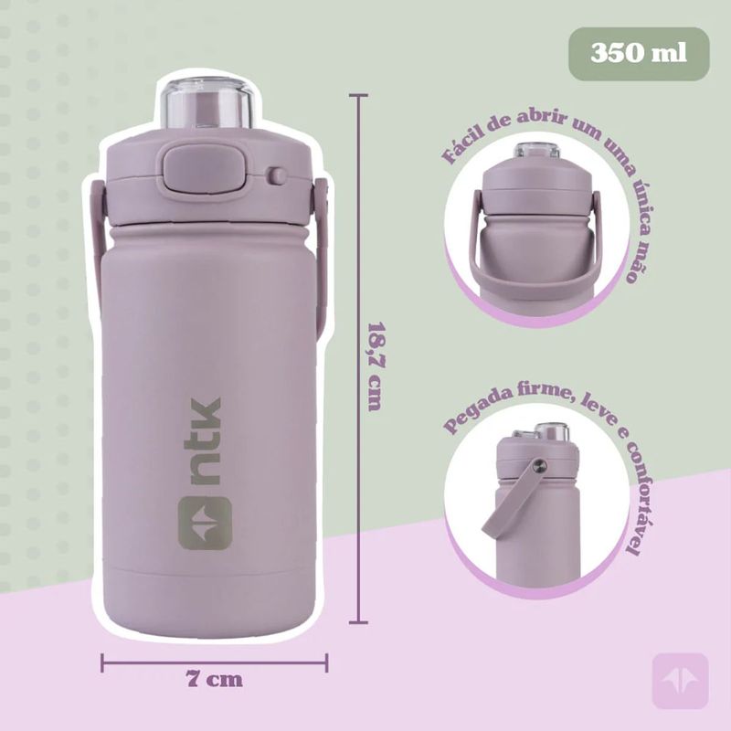Garrafa T rmica N utika Isomax Teen Roxo 350ml 4