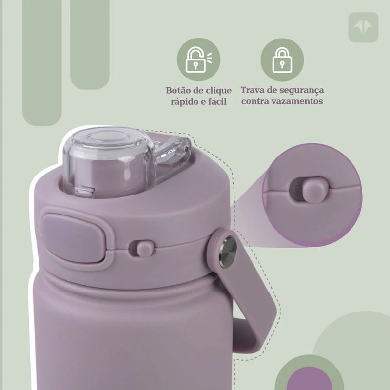 Garrafa T rmica N utika Isomax Teen Roxo 350ml 5