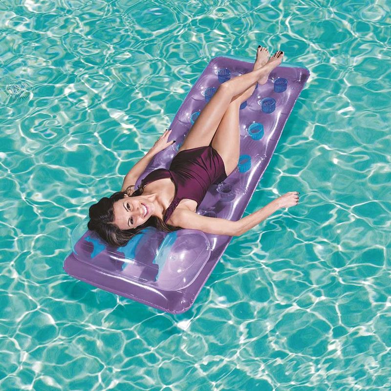 Colch o Infl vel Bestway Copinhos com Apoio de Cabe a para Piscina Lil s 5