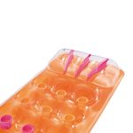 Colch o Infl vel Bestway Copinhos com Apoio de Cabe a para Piscina Laranja 1